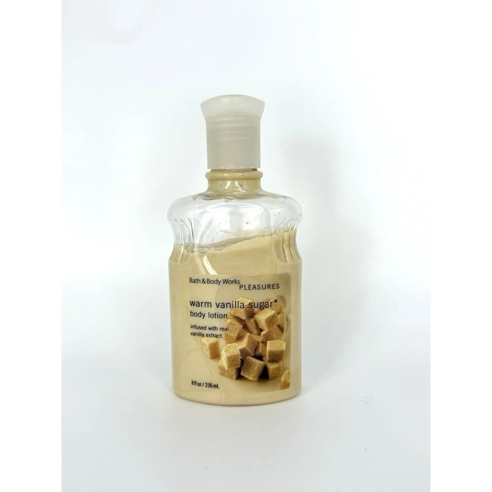 BATH‎ AND BODY WORKS PLEASURES WARM VANILLA SUGAR BODY LOTION 8 FL OZ